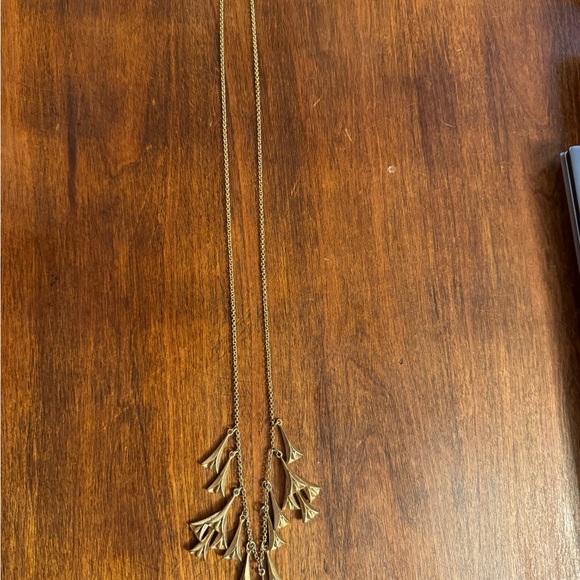 J. Crew Floral Chandelier Brass Necklace - Picture 3 of 7